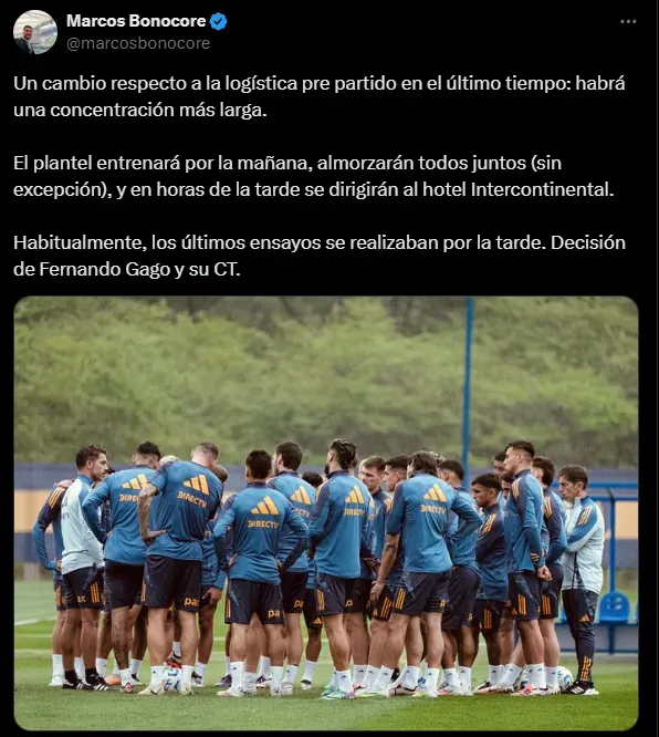 La nueva decisión de Gago en Boca. (Captura)