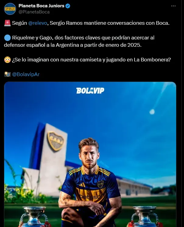 ¿Llega Sergio Ramos a Boca?