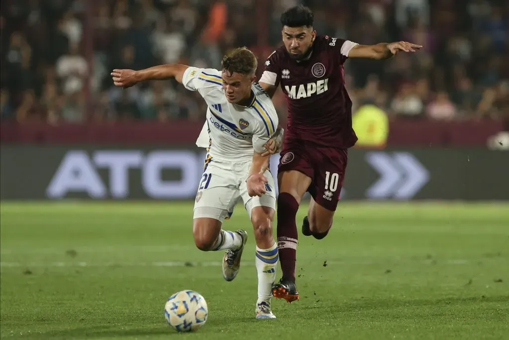 Marcelino Moreno en el duelo contra Boca. (Getty Images)