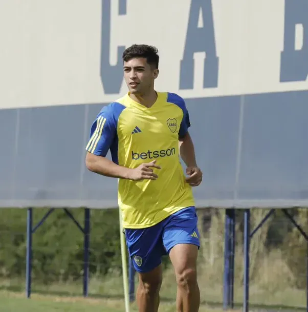 Matías Olguín, en Boca. (Instagram)