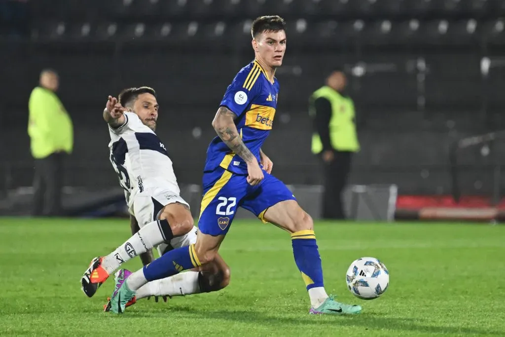 Kevin Zenón, contra Gimnasia. (Getty)