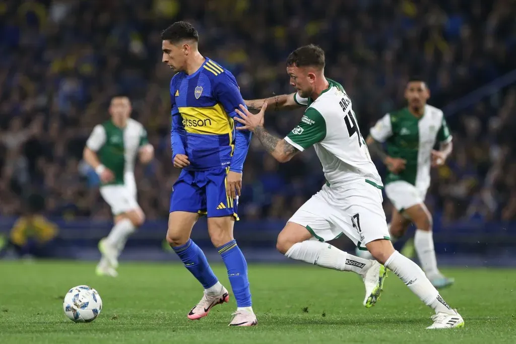 Aranda marcando a Merentiel.