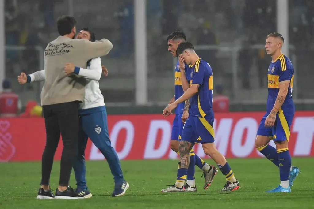 Boca, en la derrota con Vélez. (Getty)