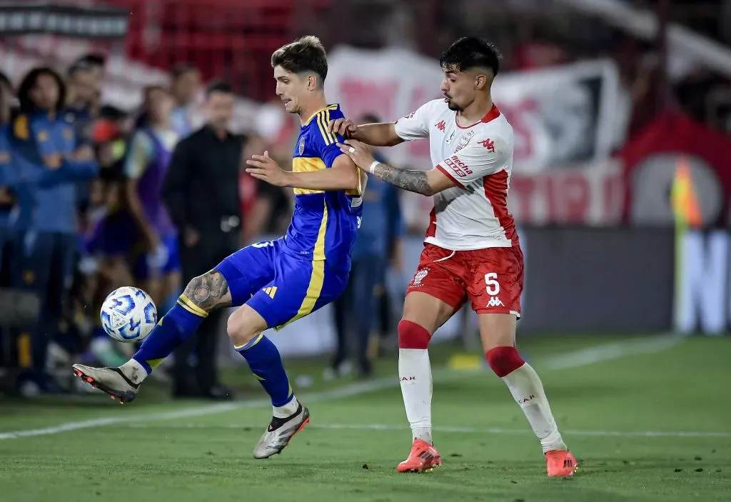 Williams Alarcón en Huracán vs. Boca (Getty Images)