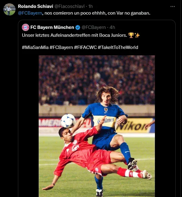 El fuerte tuit de Schiavi. (Captura)