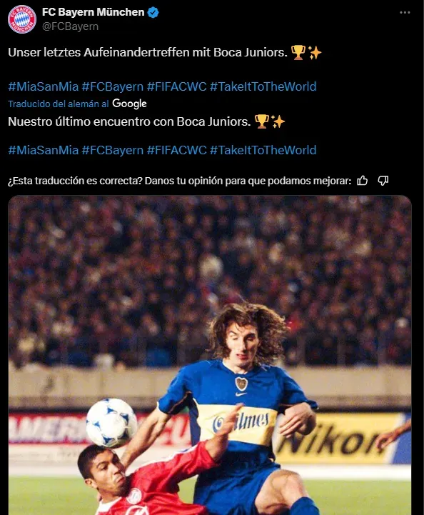 La chicana del Bayern Múnich. (Captura)