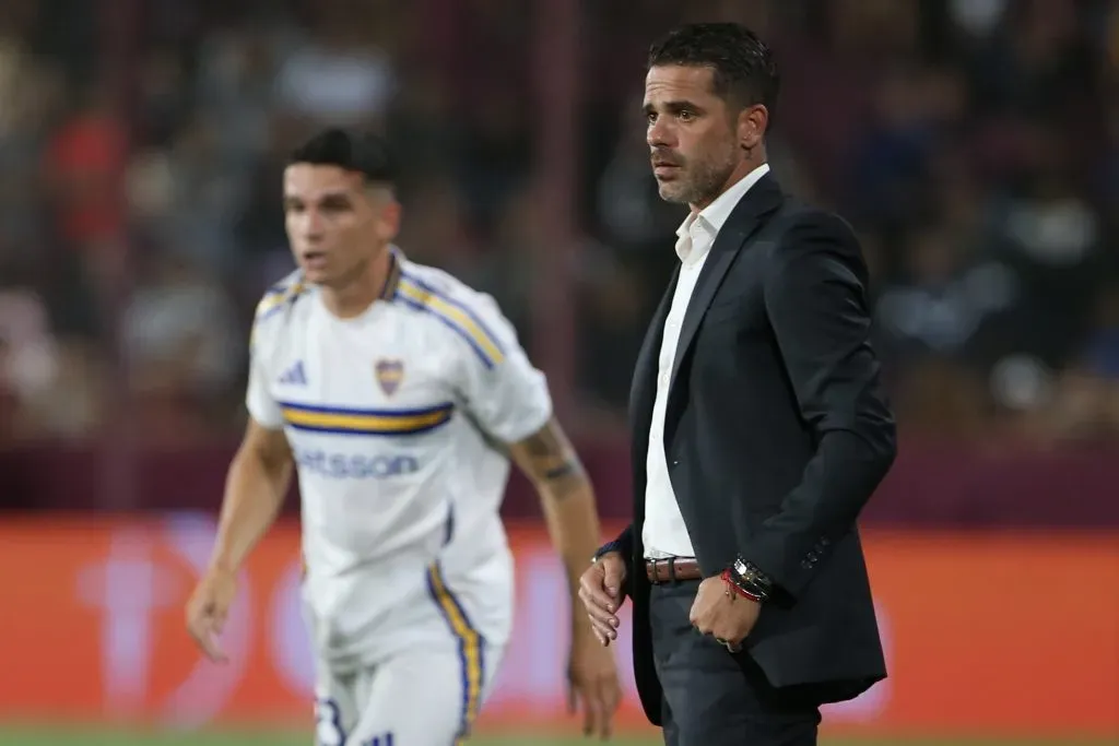 Fernando Gago y Lautaro Blanco en Boca (Getty Images)