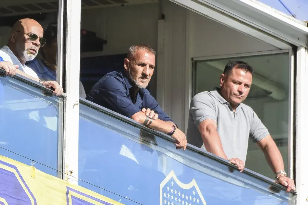 Chicho Serna, Chelo Delgado y Raúl Cascini, miembros del Consejo del Fútbol de Boca (IMAGO)