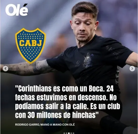 Captura de Diario Olé