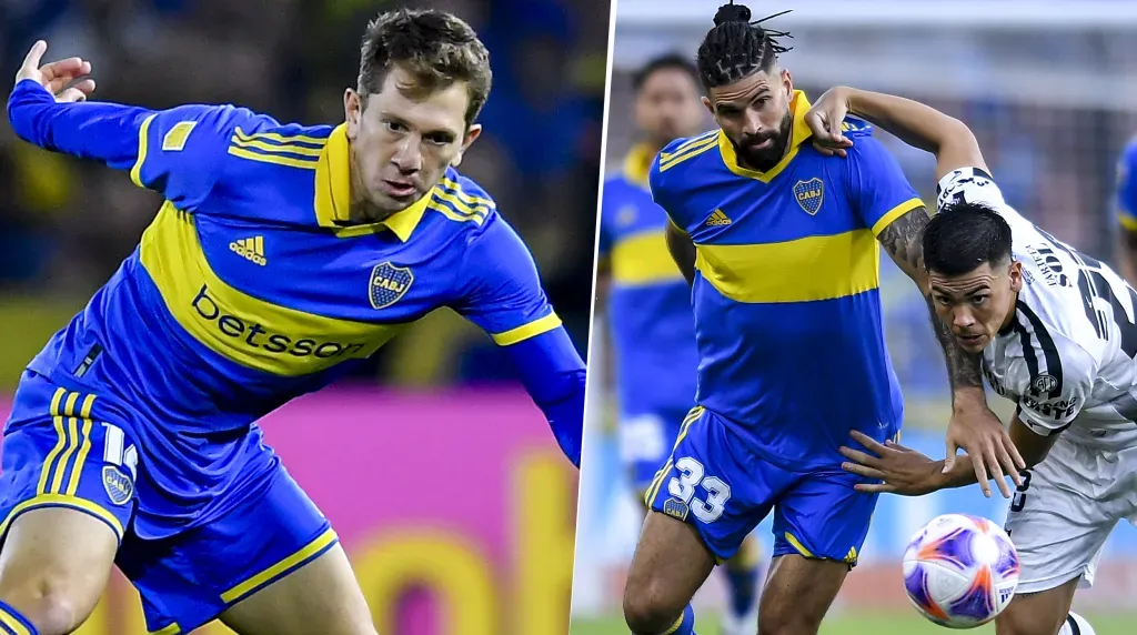 Nicolás Orsisi y Esteban Rolón en Boca (Getty Images)