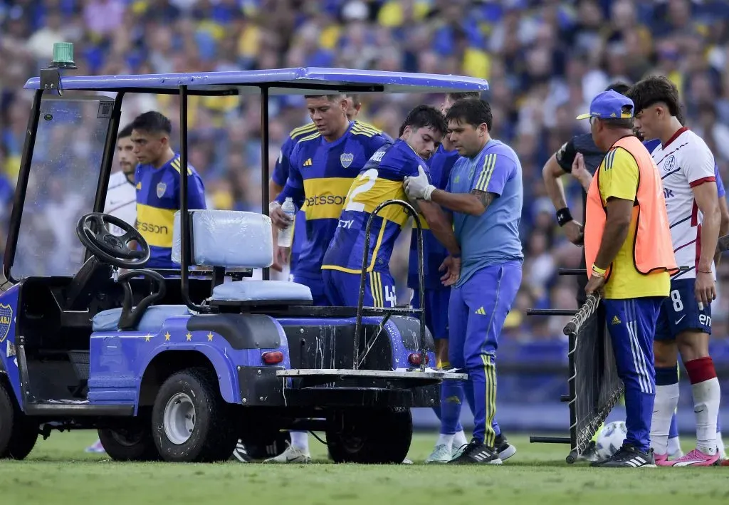 Lucas Blondel se lesionó en el clásico ante San Lorenzo. (Getty)