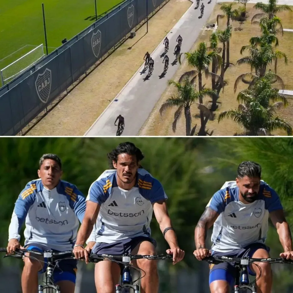 La competencia de Boca en el Predio de Ezeiza.