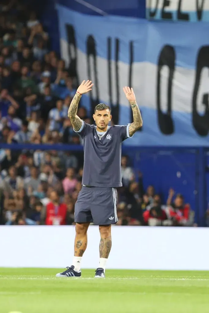 Leandro Paredes durante el partido de la Selección Argentina en La Bombonera.