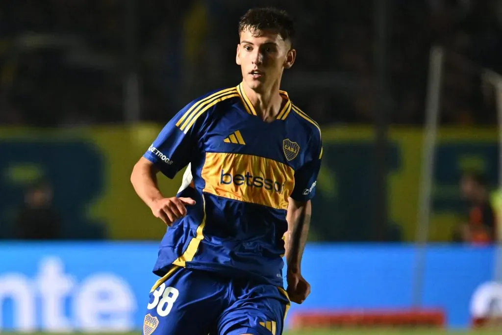 Camilo Rey Domenech en su debut oficial con Boca. (Getty Images)
