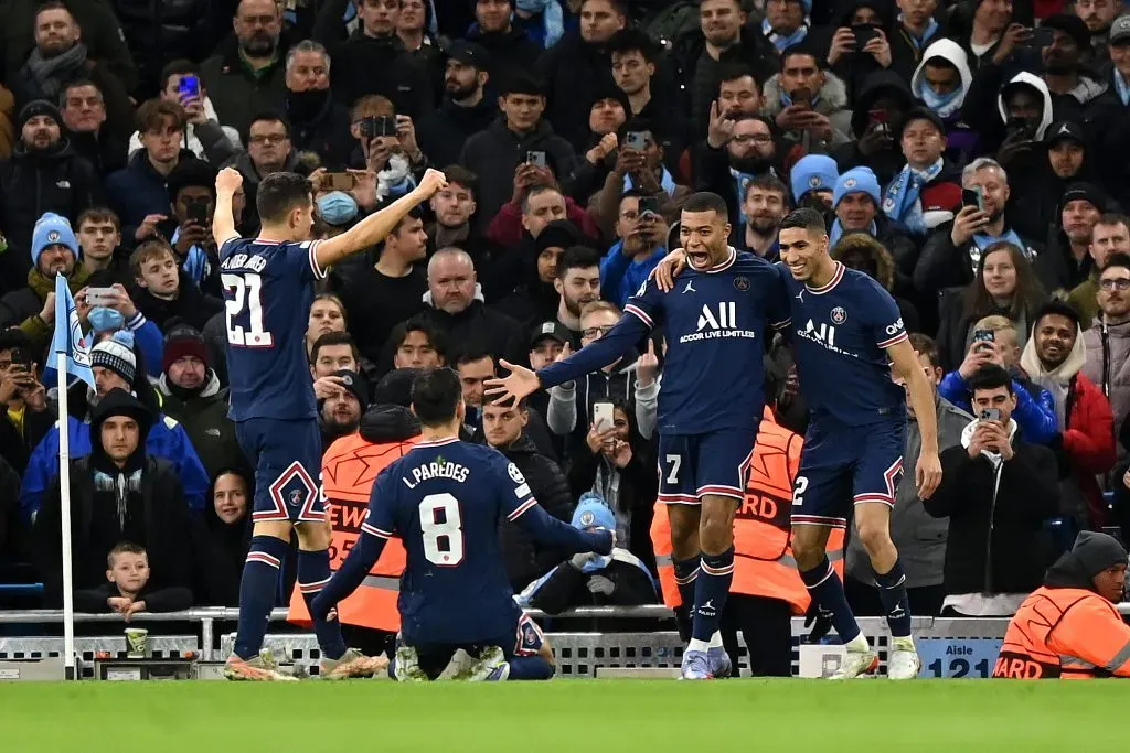 Leandro Paredes y Ander Herrera, en el PSG. (Getty)