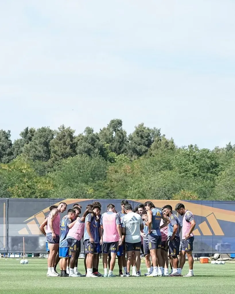 Gago tiene a ocho jugadores que tendría como fijos en el equipo titular. (Boca Oficial)