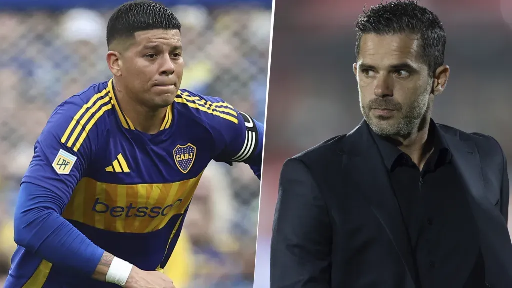 Fernando Gago y Marcos Rojo en Boca