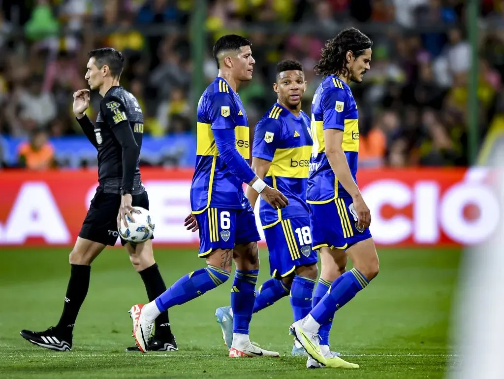 Rojo, Cavani y Fabra no jugarán contra Banfield (Getty Images)