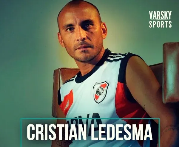 El Lobo Ledesma, ex jugador de River y actual DT de Inter Miami B (Foto de @VSportsTM)