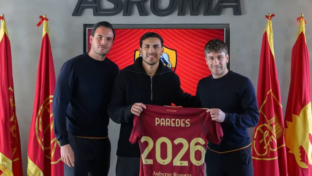 Paredes renovó con la Roma de Italia.