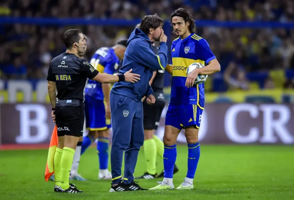 Cavani atravesó un gran momento en el ciclo de Diego Martínez en Boca. (Getty Images)