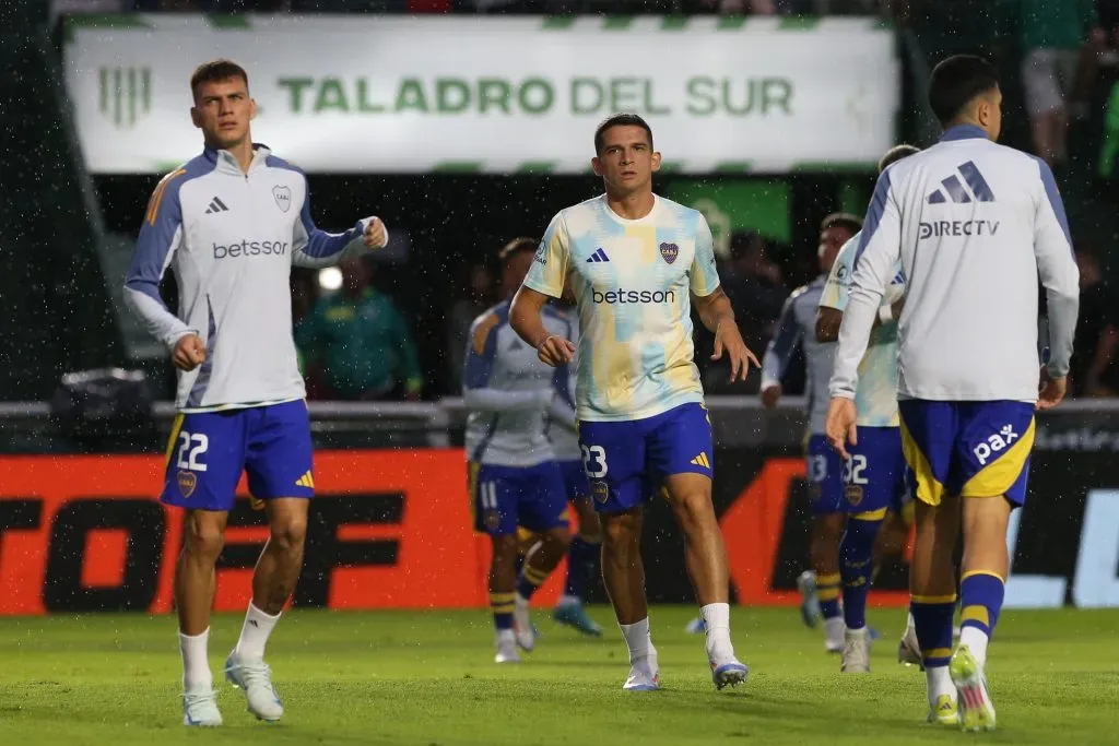 Kevin Zenón y Lautaro Blanco en Boca (Getty Images)