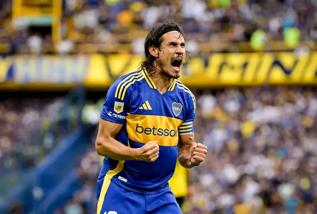 Edinson Cavani en Boca (Getty Images)