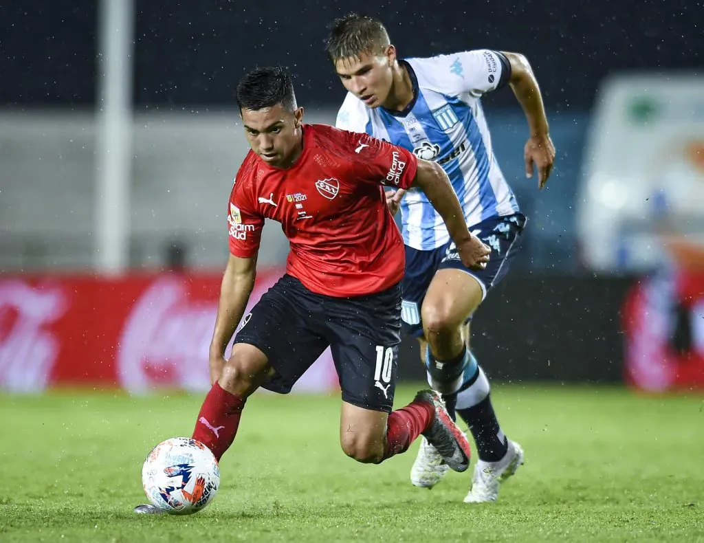Alan Velasco en Independiente vs. Racing (Getty Images)