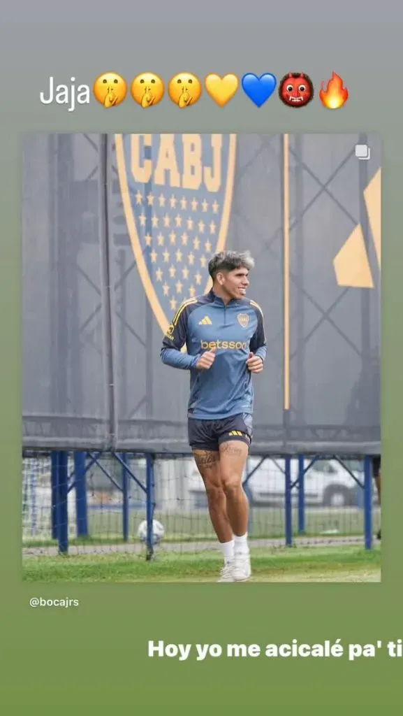 La historia que subió Carlos Palacios. (Instagram)