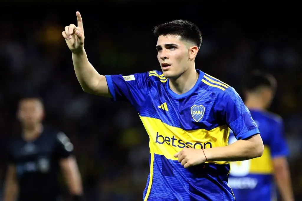 Taborda con la camiseta del cuadro de sus amores. Foto: Getty.