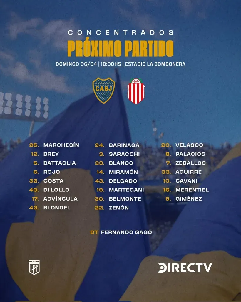 Los concentrados para el duelo con Barracas Central. (Boca Oficial)