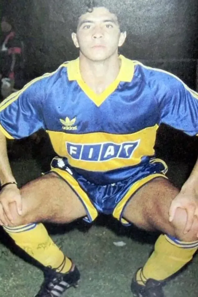 Claudio Rodríguez con la camiseta de Boca. Foto: Infobae.