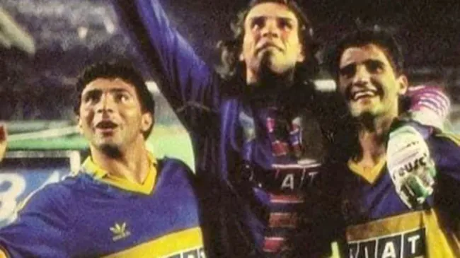 El “Rata” Rodríguez con Navarro Montoya y Carlos Moya. Foto: Infobae.