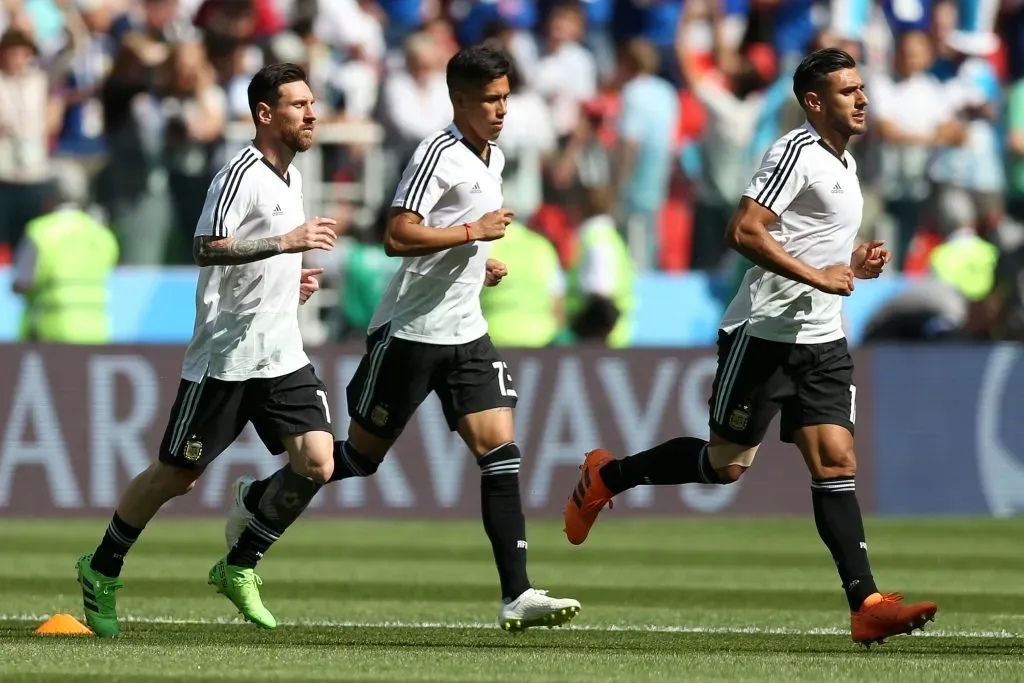 El Toto Salvio junto a Messi en Rusia 2018 (Getty Images)