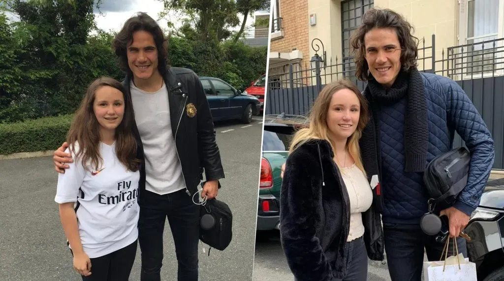 Hortense es fanática de Cavani desde chica. (@hortense78790)