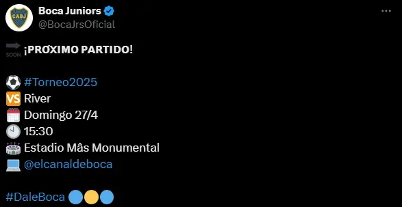 La chicana de Boca a River.