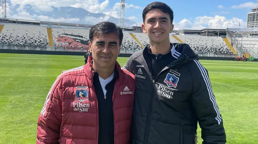 Gustavo Quinteros junto a su hijo Gonzalo