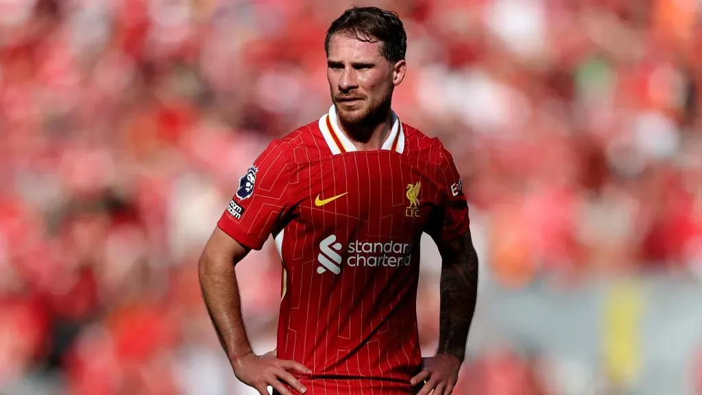 Mac Allister acaba de ganar la Premier League con el Liverpool. (Getty)