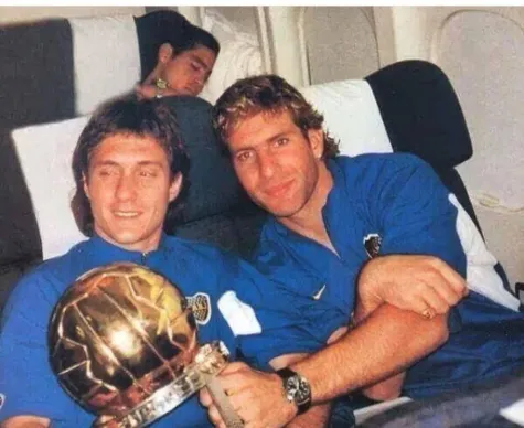 Palermo y Barros Schelotto, dos de los ídolos del Xeneize.