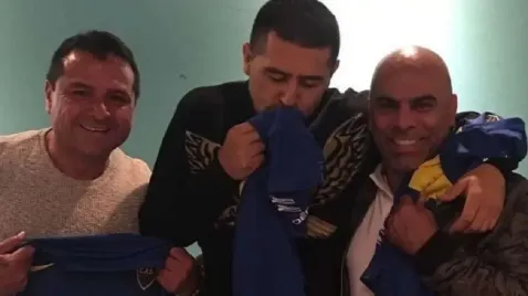 Riquelme, Serna y Delgado, tres multicampeones con el Xeneize.