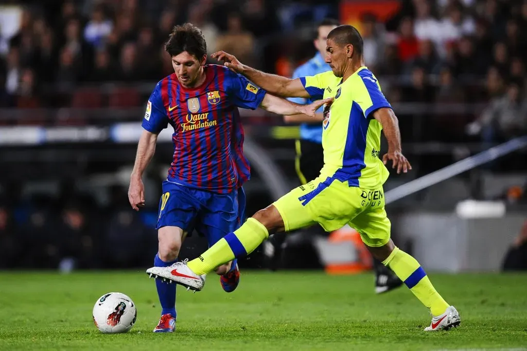 El Cata Díaz vs. Lionel Messi en 2012 (Getty Images)