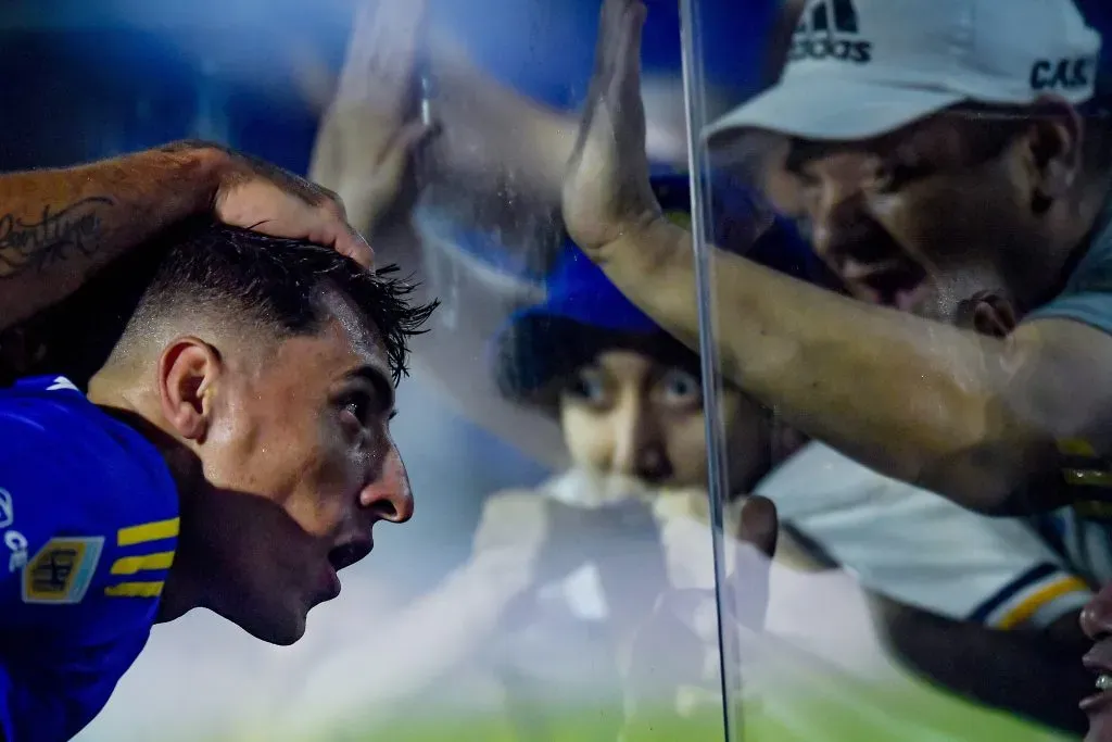 Merentiel, uno de los jugadores más queridos por la hinchada de Boca. Foto: Getty.