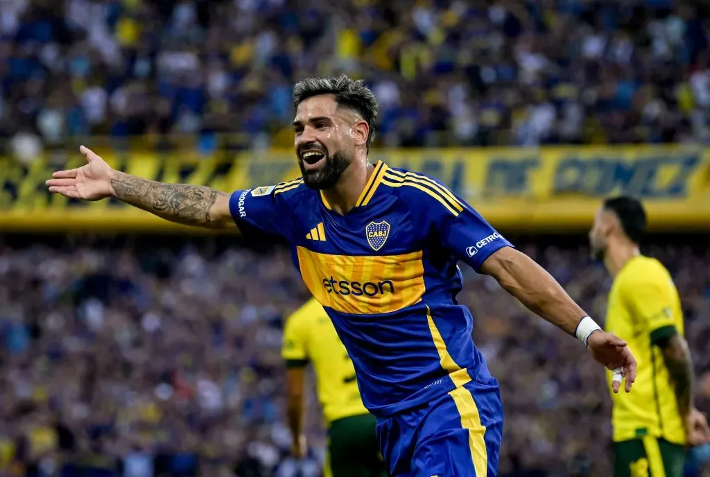 Milton Giménez fue parte del entrenamiento de Boca. (Getty)