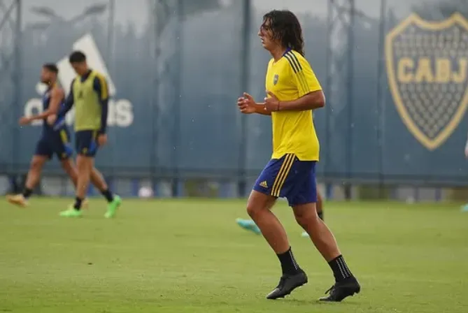 Leonel Coira, en Boca. (Instagram)