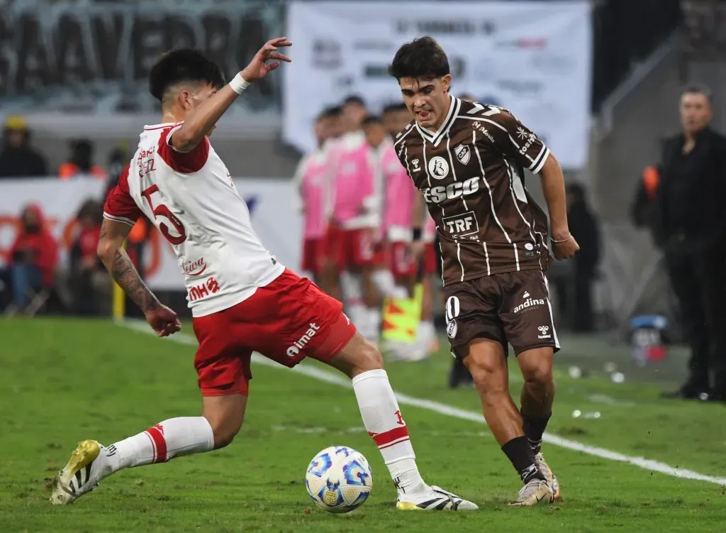 Vicente Taborda en Platens vs. Huracán (Getty Images)