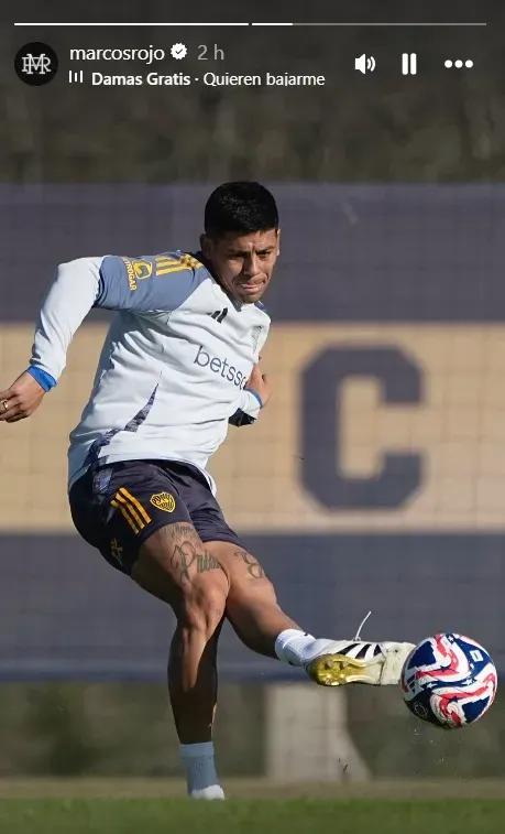 La fuerte historia de Marcos Rojo. (Instagram)