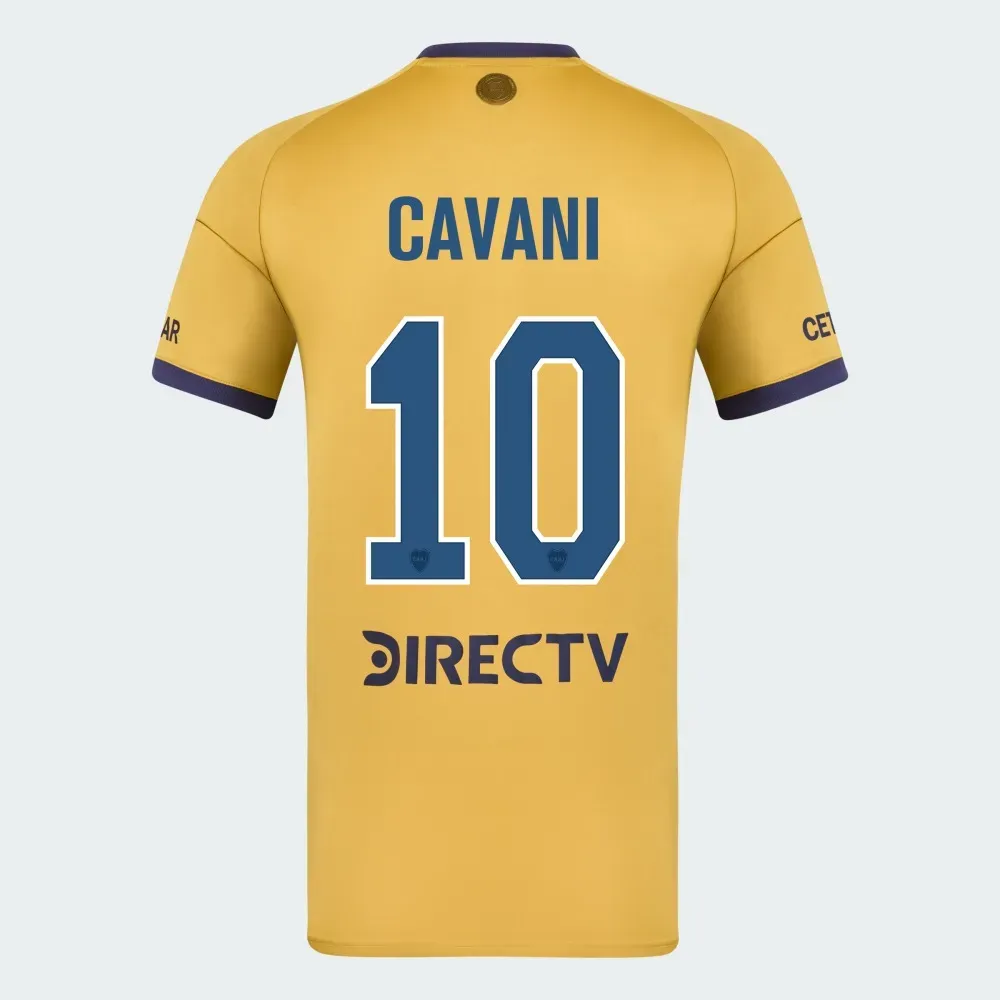Los dorsales de la camiseta alternativa de Boca.