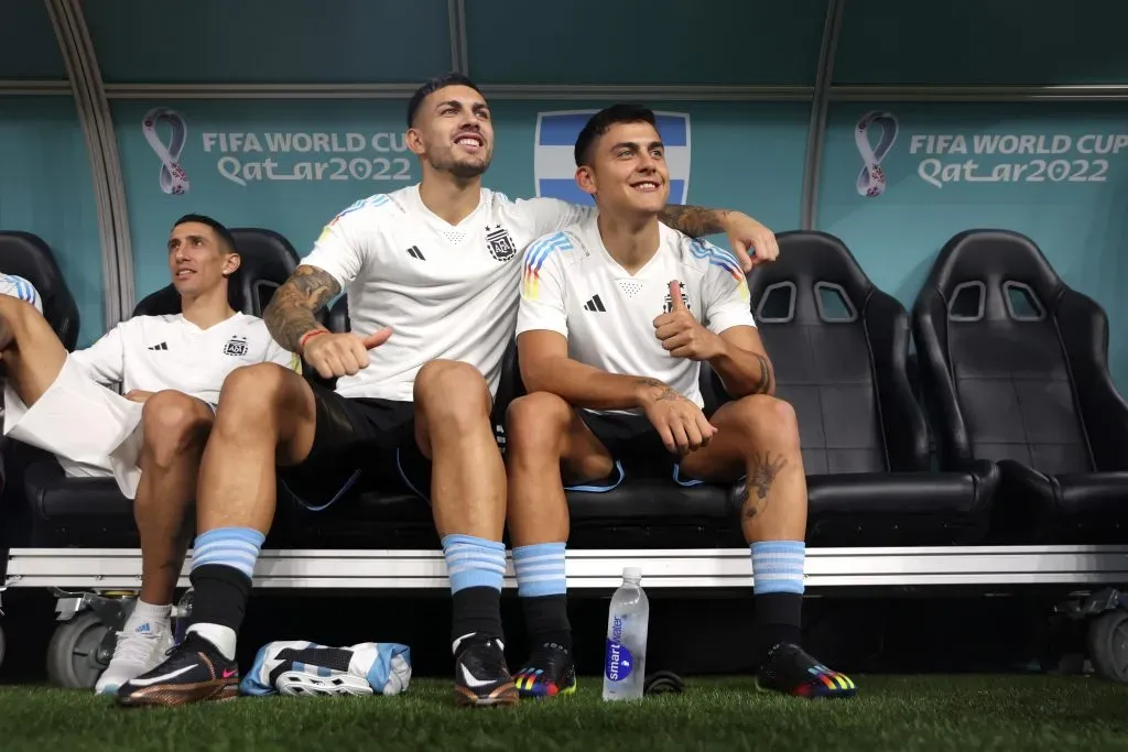 Paulo Dybala y Paredes en la Selección Argentina (Getty Images)