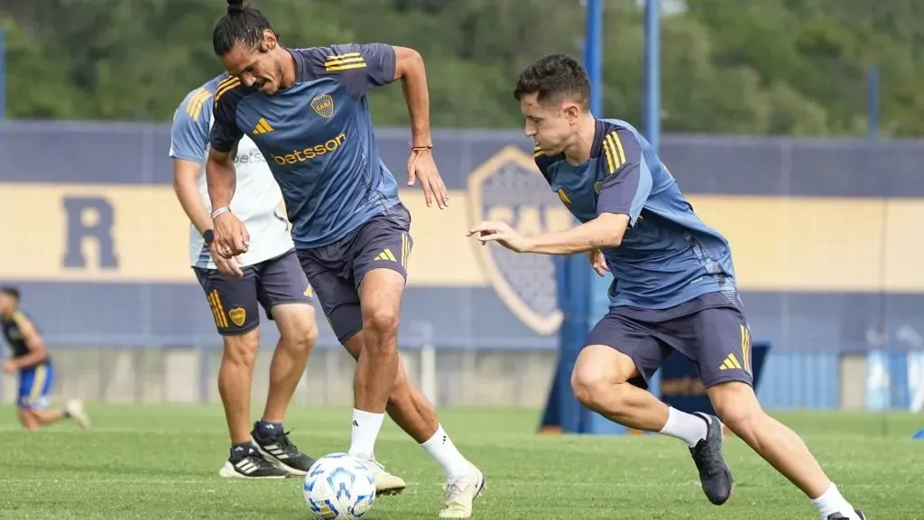 Cavani y Ander Herrera se recuperan de distintas lesiones. (Boca Juniors)