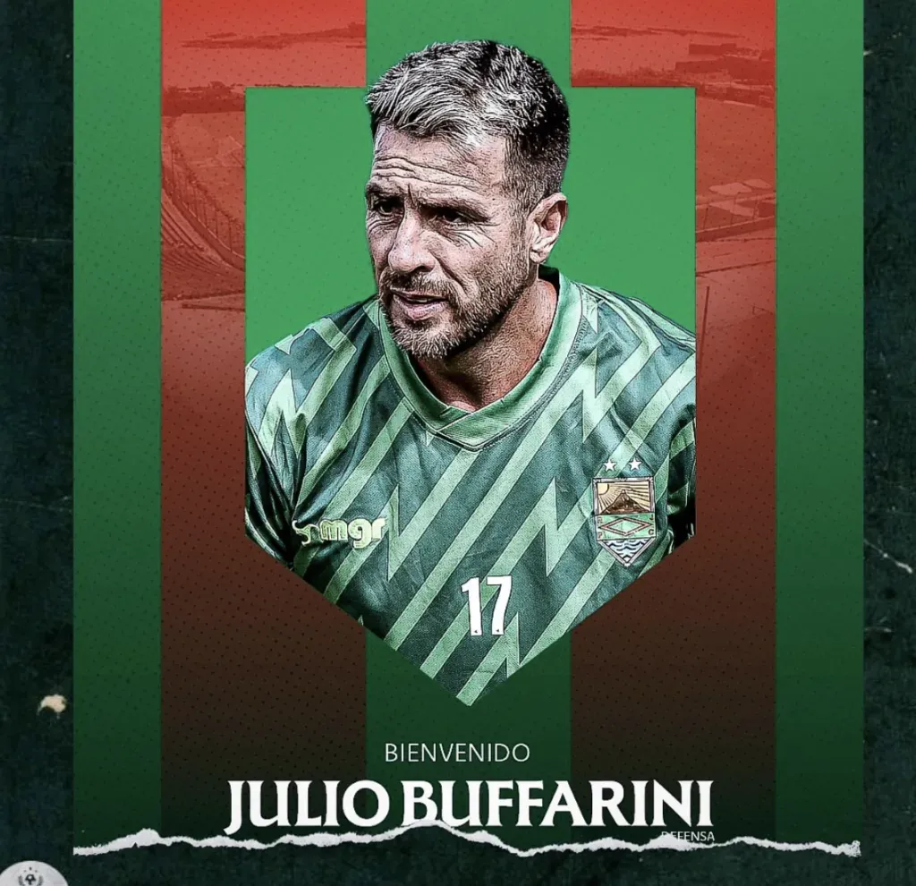 Julio Buffarini presentado en Rampla Juniors a principios del 2025 (Rampla Juniors Oficial)